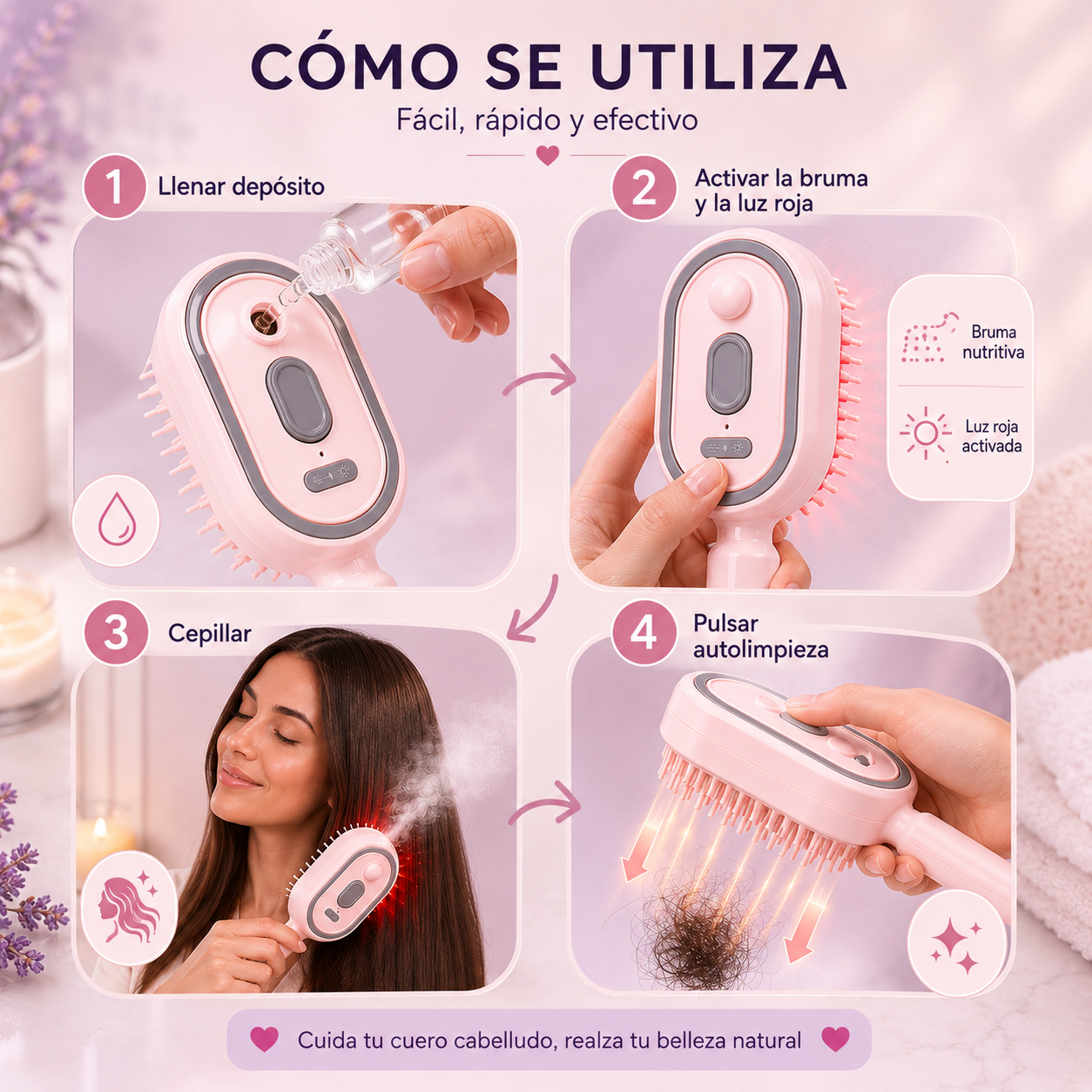 Cepillo Capilar 3 en 1